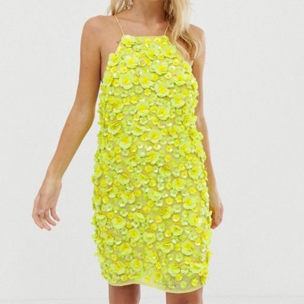 ISO this Asos 3D floral backless dress